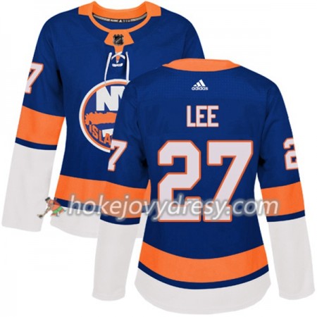 Dámské Hokejový Dres New York Islanders Anders Lee 27 Adidas 2017-2018 Modrá Authentic